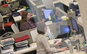 women working in office