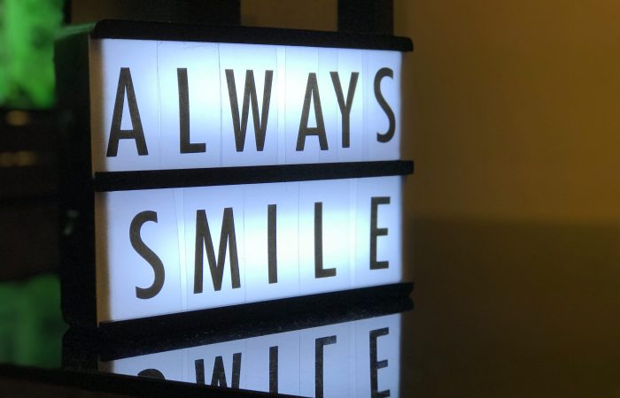 Always Smile light up Sign