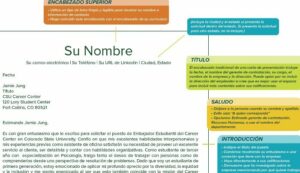Cover Letter Guide Spanish