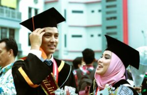Two graduating students