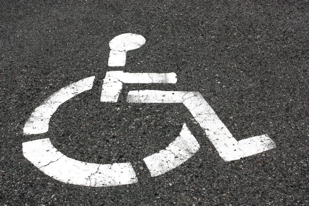 Handicap Symbol on pavement